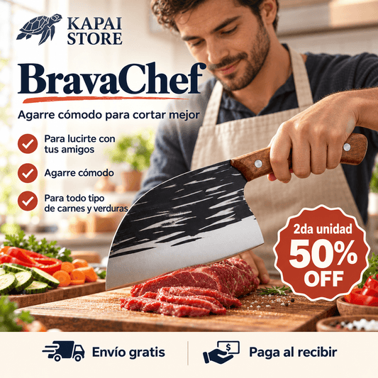 BravaChef - Agarre cómodo para cortar mejor