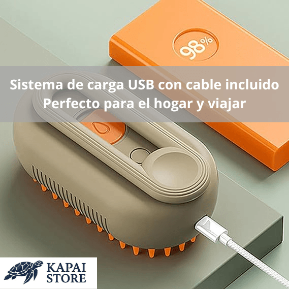 🐾Cepillo Vaporizador Portátil 3 en 1 Perros y Gatos