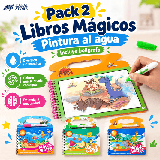 Pack 2 Libros Mágicos Pintura al agua